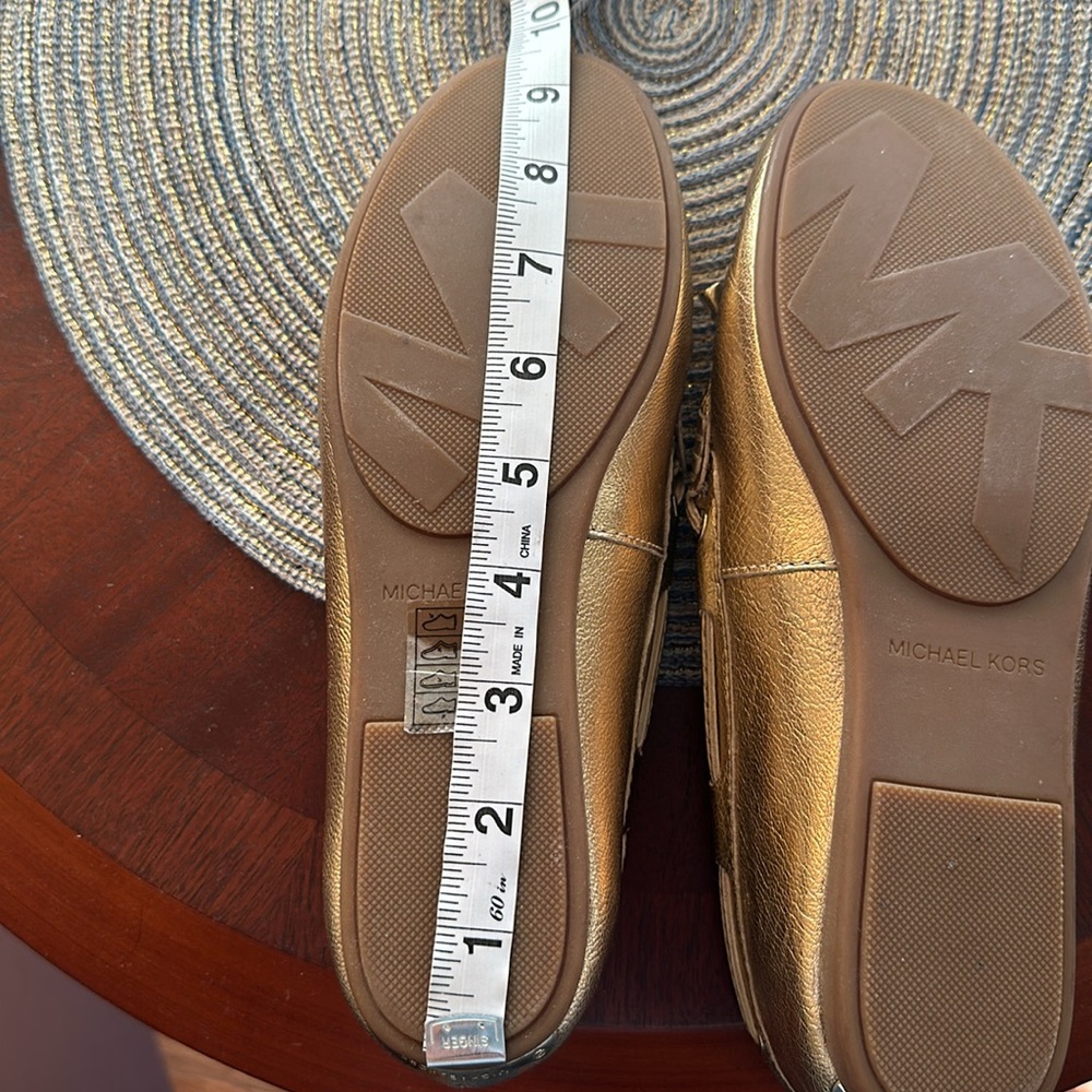 Michael Kors Gold Loafers - Picture 7 of 16